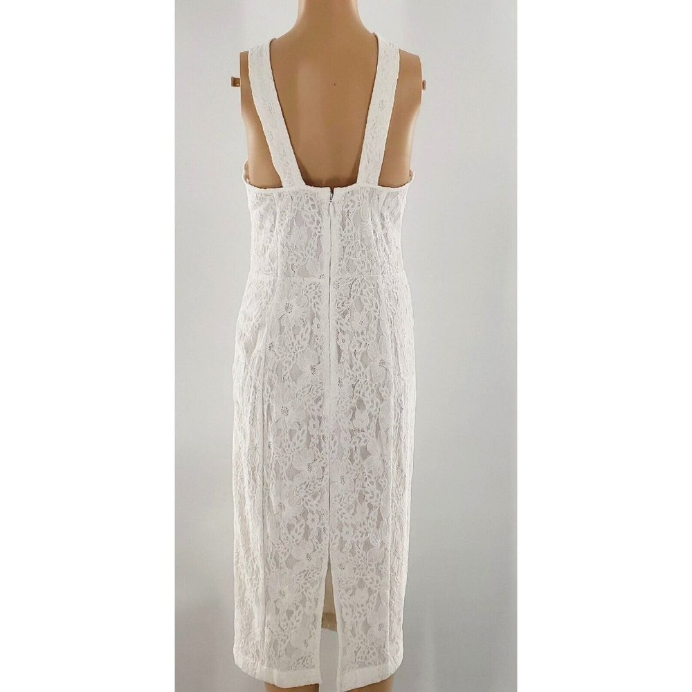 Eva Mendes Lace Sheath Dress - White (Size 2) - Picture 2 of 4